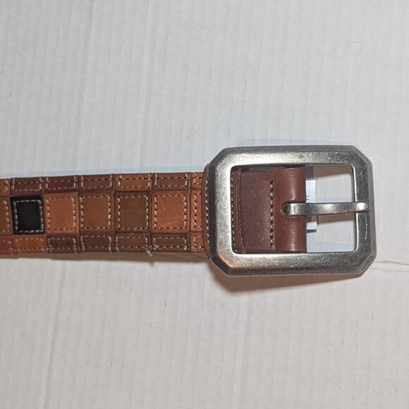 Robert Graham Appaloosa Patchwork Leather Belt 38/95 Sz 38 NWT - Picture 2 of 7